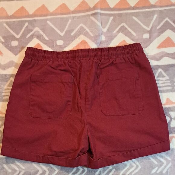 Joe Fresh Red Athletic Shorts Elastic Waistband - Picture 3 of 3